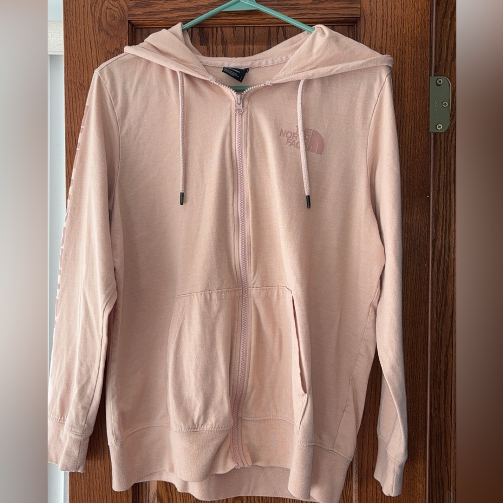North Face Zip-Up Sweatshirt Size Large